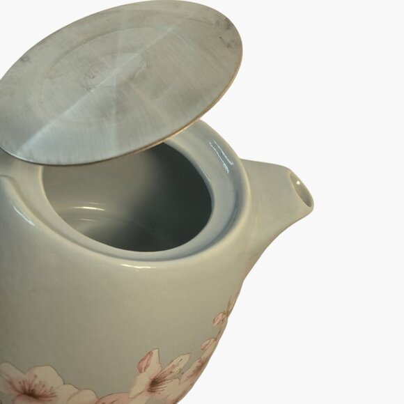 Alfred Ceramic Stainless Steel Teapot Blue Cherry Blossom 20 oz - Picture 9 of 10